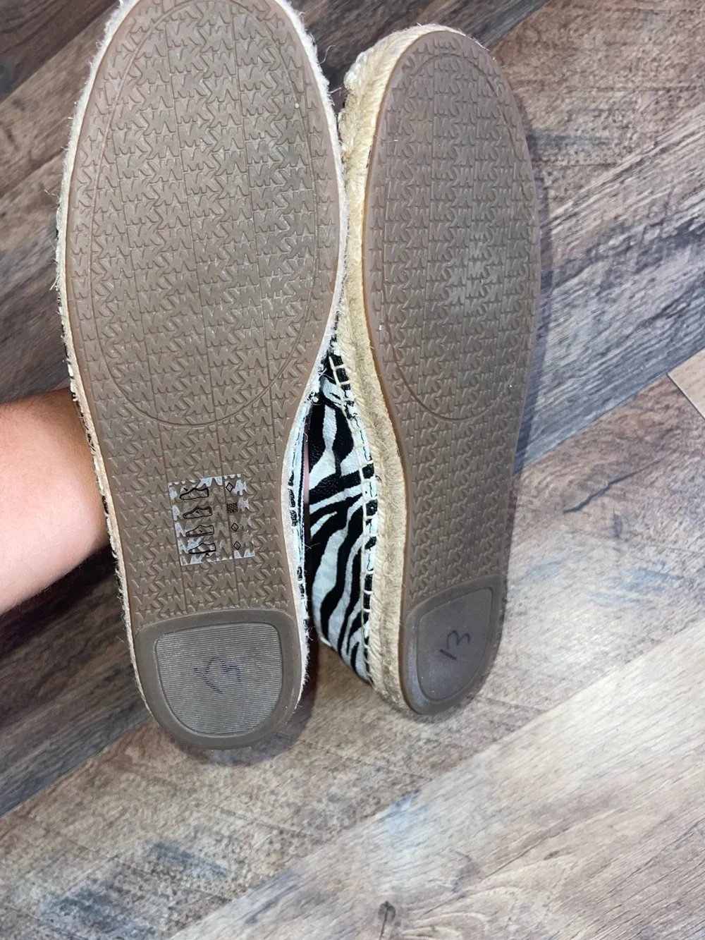 MICHAEL  Kors Zebra-Print Espadrilles - Black & White